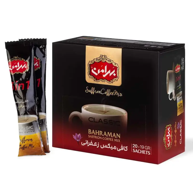 کافی میکس زعفرانی بهرامن (20 عددی)