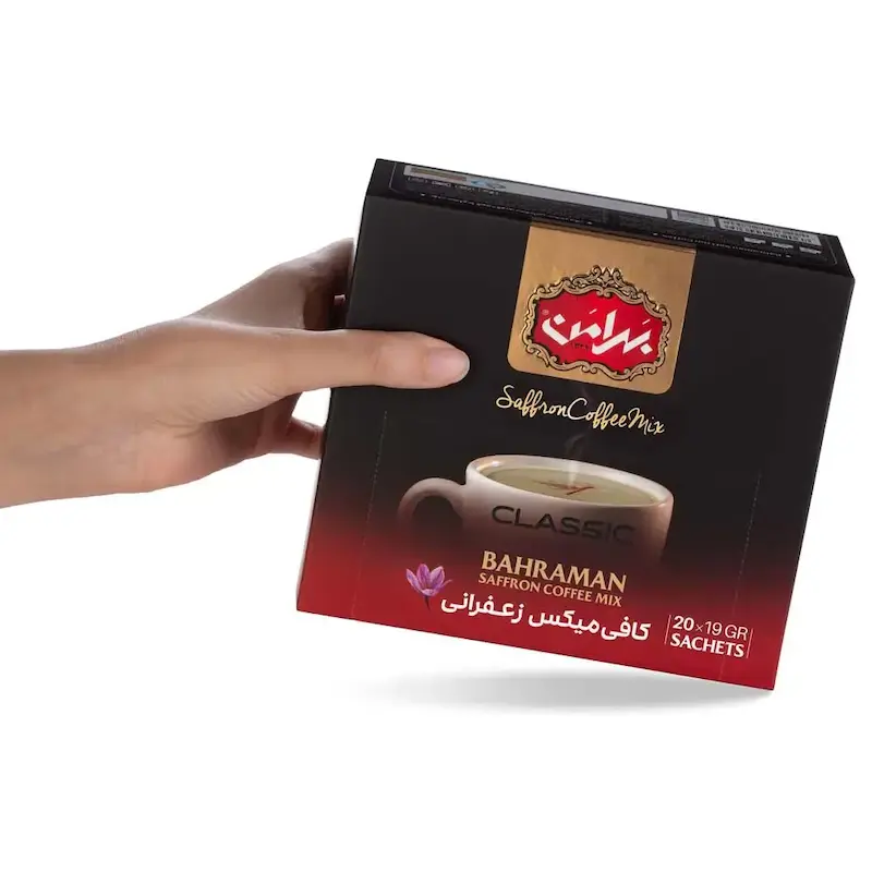 کافی میکس زعفرانی بهرامن (20 عددی)