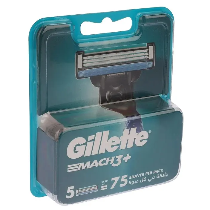 تیغ یدک 3لبه صابون دار +Mach3 ژیلت (5 عدد)