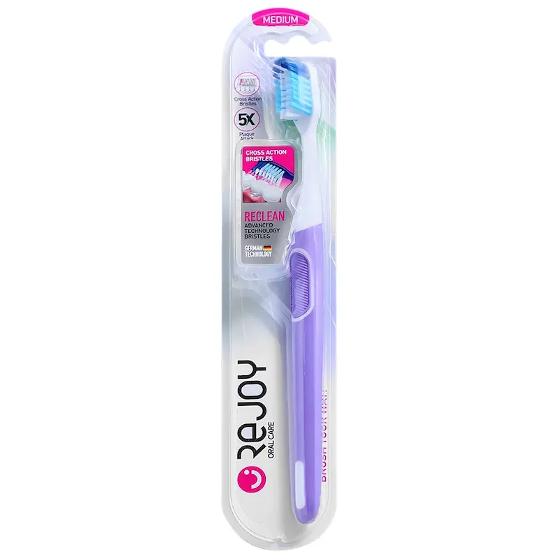 مسواک Reclean با برس متوسط زاویه دار ریجوی (1 عدد)