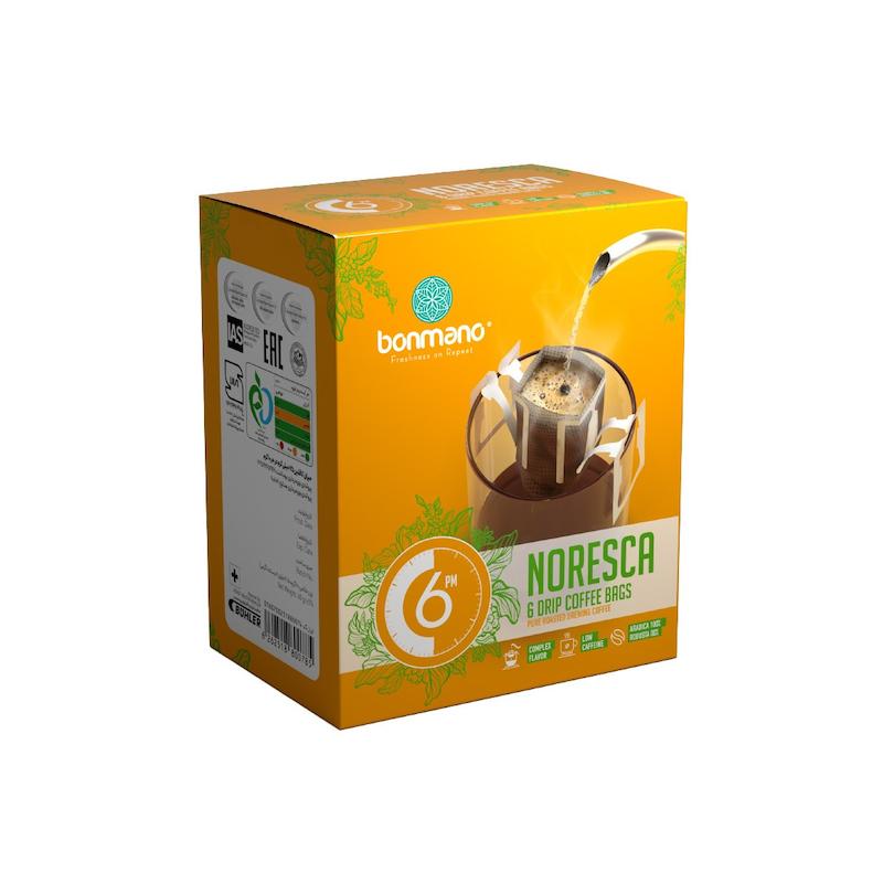 قهوه دمی چکه ای 6 عصر Norescs بن مانو (6 عدد)