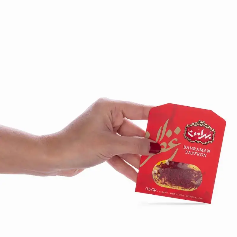 زعفران پاکتی سرگل بهرامن (0.5 گرم)