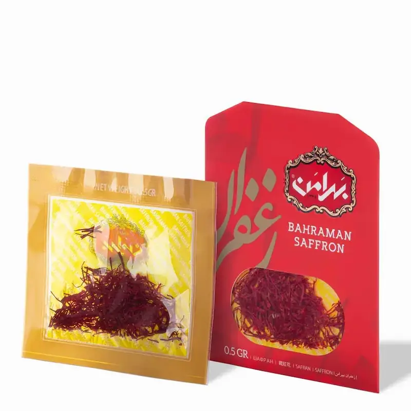 زعفران پاکتی سرگل بهرامن (0.5 گرم)