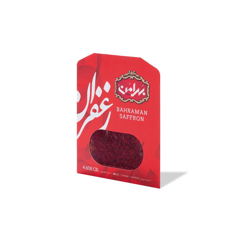 زعفران پاکتی سرگل یک مثقال بهرامن (4.608 گرم)