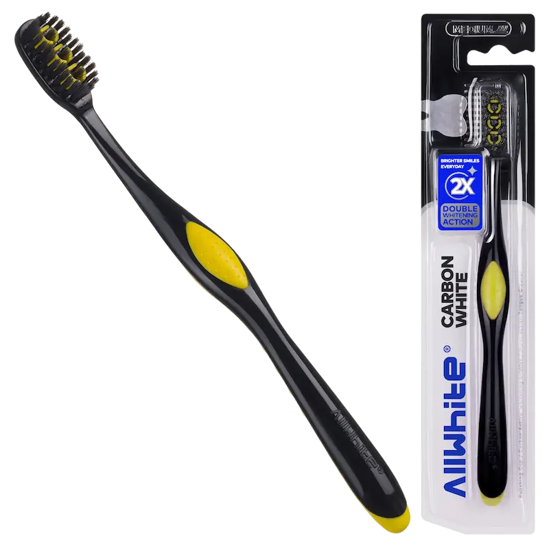مسواک Carbon White با برس متوسط آل وایت (1 عدد)