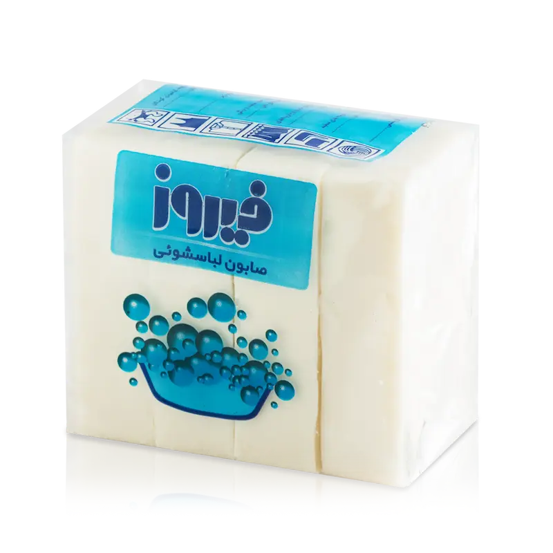 صابون رختشویی لیمو 120 گرمی فیروز (4 عدد)