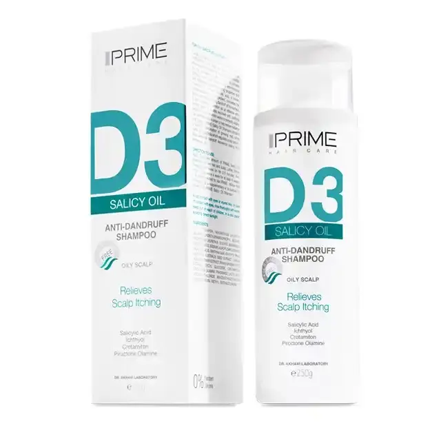شامپو ضد شوره چرب D3 پرایم (250 گرم)