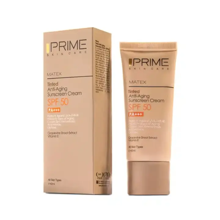 ضدآفتاب جوانکننده رنگی پوست خشک تا نرمال SPF50 پرایم (40 میلی لیتر)