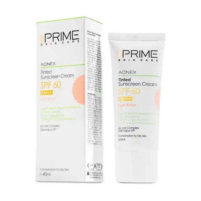 ضدآفتاب بژ روشن پوست مختلط تا چرب SPF60 پرایم (40 میلی لیتر)