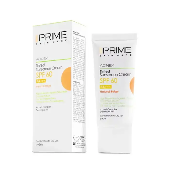 ضدآفتاب بژ طبیعی پوست مختلط تا چرب SPF60 پرایم (40 میلی لیتر)