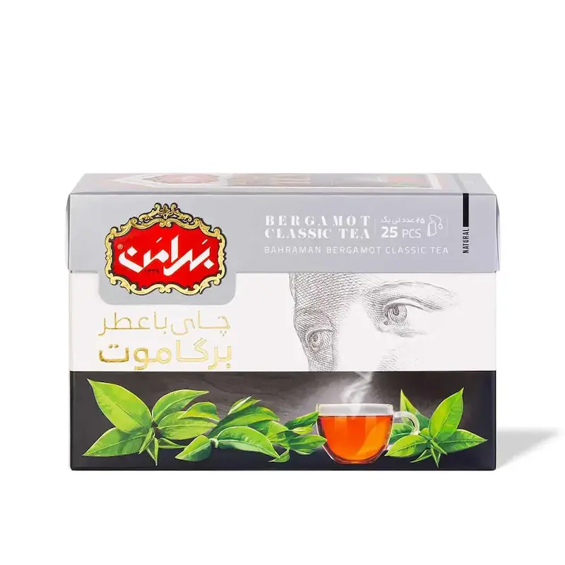 چای کیسه ای معطر برگاموت بهرامن (25عددی)