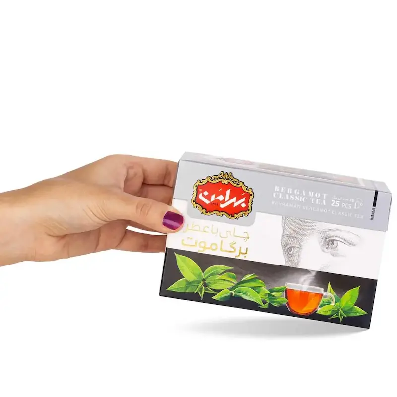 چای کیسه ای معطر برگاموت بهرامن (25عددی)