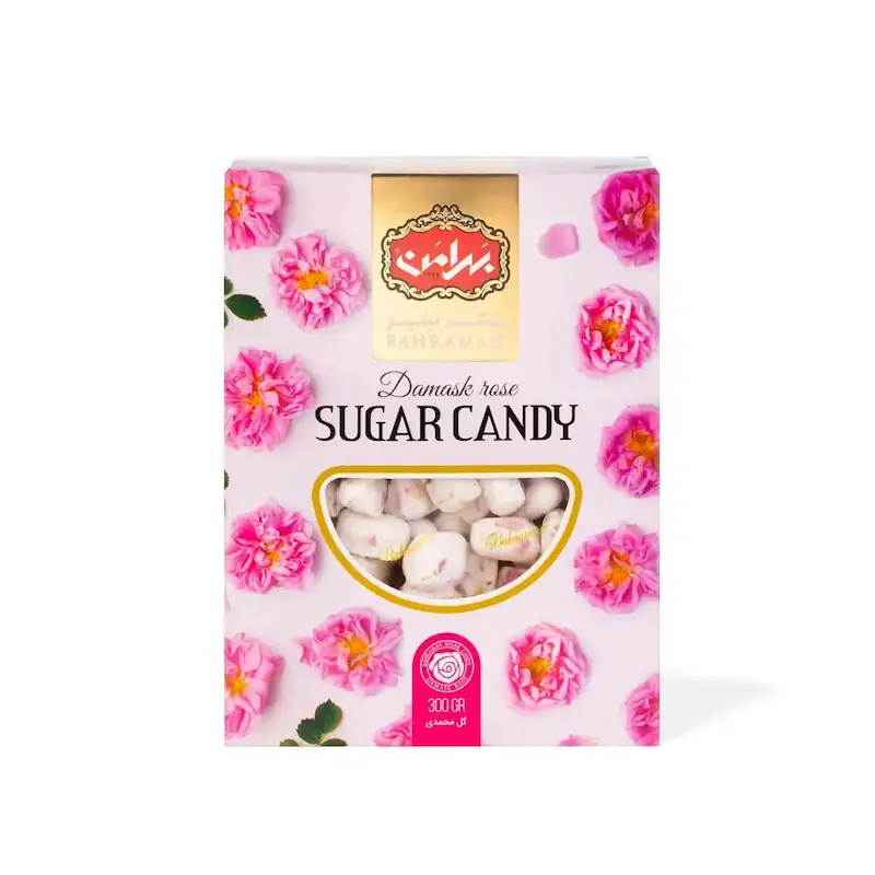 شکرپنیر گل محمدی بهرامن (300 گرم)