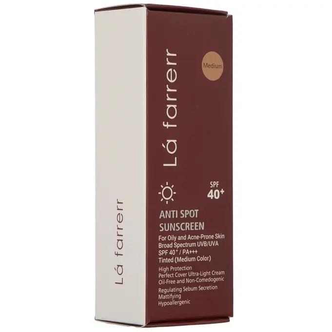 ضدآفتاب و ضد لک Medium پوست چرب SPF 40 لافارر (40 گرم)