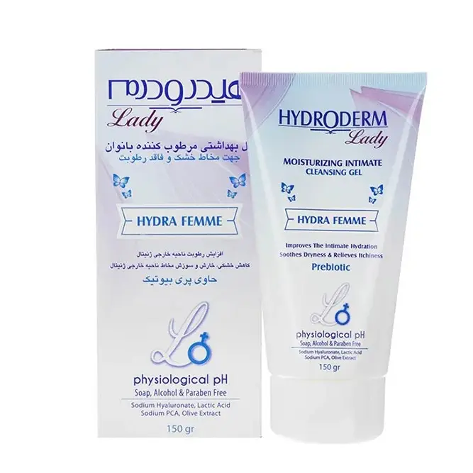 ژل بهداشتی مرطوب کننده بانوان هیدرودرم (150 میلی لیتر)