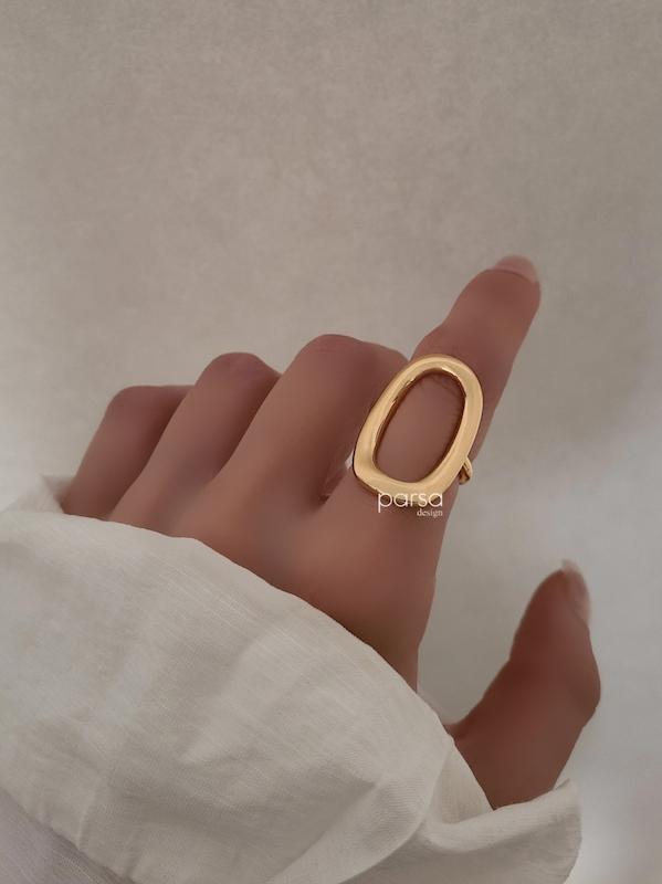 انگشتر بیضی تو خالی 