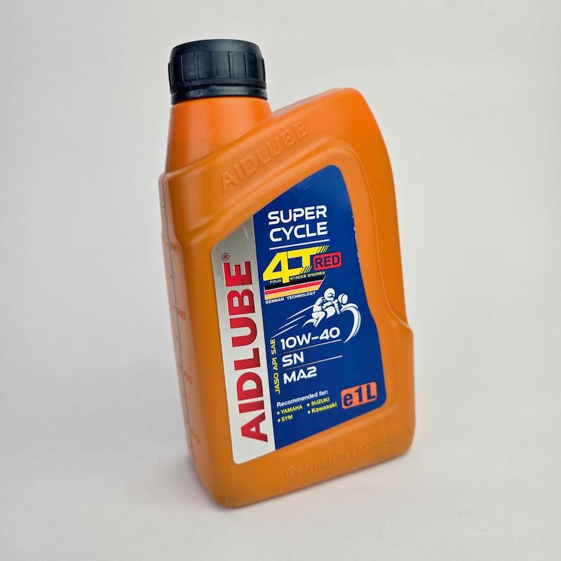 روغن موتور سیکلت  JASO MA2 Aidlube 10W-40 SN (Red Label)