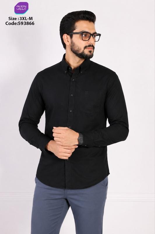پیراهن آستین بلند گلدوزی مردانه 👔