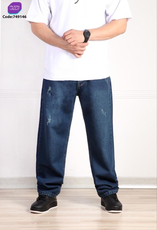 شلوار لی نیم‌بگ مردانه 👖