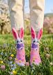 جوراب سه‌بعدی خرگوش گوش‌دار 🐰🧦✨