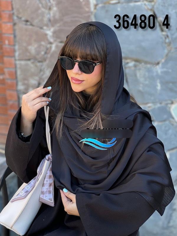 ‏شال کریستال مجلسی مشکی 🧕