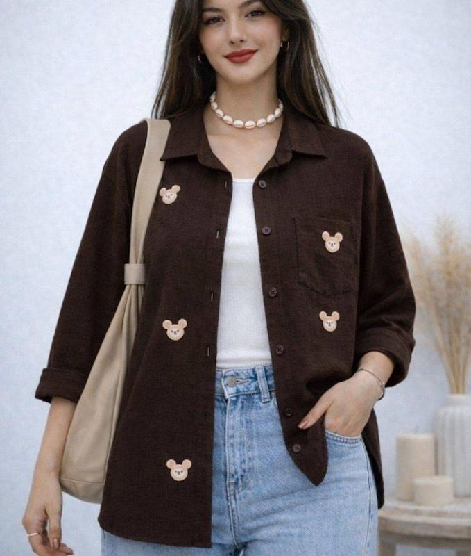 شومیز استیکر دار