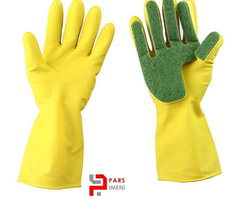 دستکش آشپزخانه سیلیکونی اسکاج دار وارداتی 2جفتی   Imported kitchen gloves with adhesive, 2 pairs