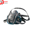 پایه ماسک تنفسی نیم صورت با دو فیلتر 3M 6003 اورجینال اصلی مدل 6502QL اصلی Half face mask base with two 3M 6003 filters, model 6502QL, original
