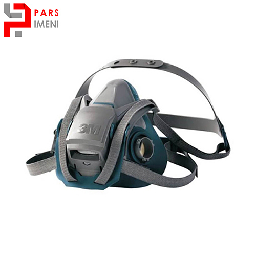 پایه ماسک تنفسی نیم صورت با دو فیلتر 3M 6003 اورجینال اصلی مدل 6502QL اصلی Half face mask base with two 3M 6003 filters, model 6502QL, original