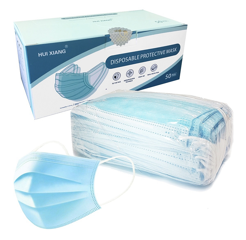 ماسک مدیکال A+۳لایه حرفه ای با ملت و اسپان بافتینه درجه 1 50 عددی