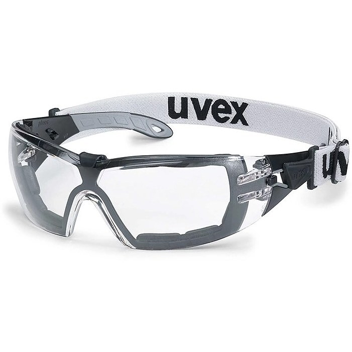  عینک گاگل ایمنی لنز شفاف uvex مدل pheos guard