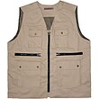 جلیقه خبرنگاری کتان کرم هشت جیب سالیان ا Cream linen press vest