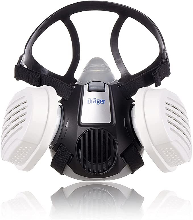 پایه ماسک و ۲ عدد فیلتر ۴ حالته ماسک نیم صورت دراگر X – PLORE 3500
