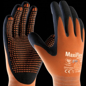 Maxi Flexi Tm 248743 Kevlar anti tach  کف خالدار تمام نیتریل ضد سایتش gloves original فسفری نخ ابریشم ضد برش 