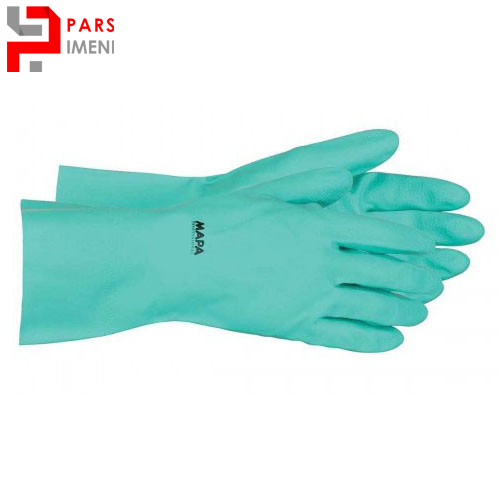 دستکش نیتریل ضد شیمیایی MAPA ساق بلند MAPA long-sleeved chemical-resistant nitrile gloves