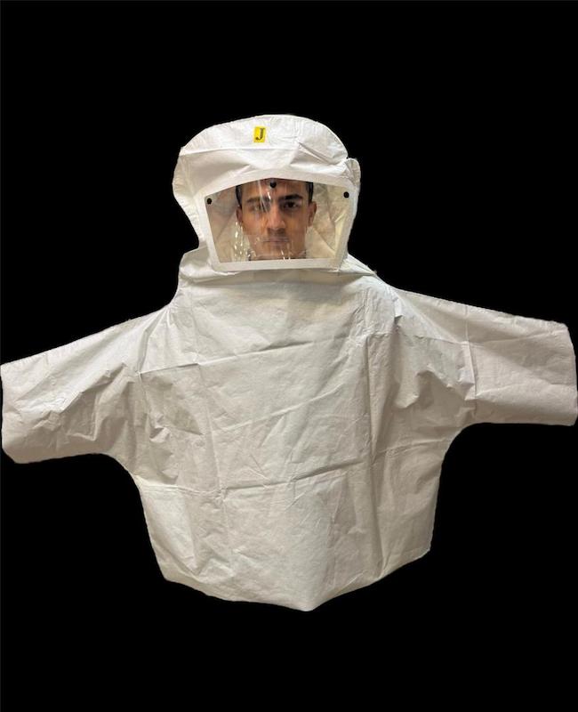 مقنعه ضد اسید و شیلد ضد بخار تایویک کانادایی TAYVEYK انتی باکتریال و استاتیک ضد عرق کردن و بخار Anti-acid and anti-vapor mask, TAYVEYK, Canadian, antibacterial and static, anti-sweat and anti-vapor