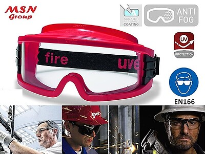 عینک ایمنی ضد اسید uvex مدل ultravision wide-vision