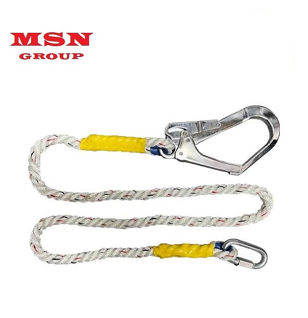 لنیارد طنابی دو قلاب 1/5 متری  تمراز TAMI SAFETY Tamraz 1.5 meter double hook rope lanyard