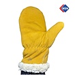 دستکش ضد سرما و قابل استفاده سرخانه چرم طبیعی و پشم اصلی شتر West Lamont gloves  ا 5 انگشت