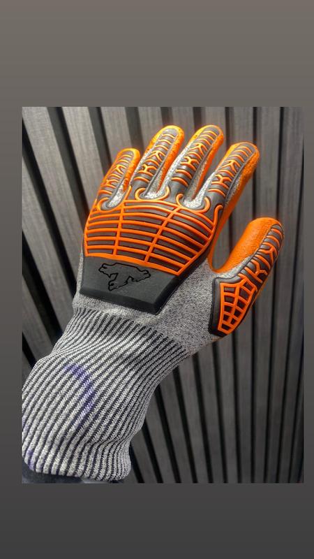 دستکش ضد برش و ضد ضربه سفرش امریکا با پارچه نسوز کولار با کف لاتکس 