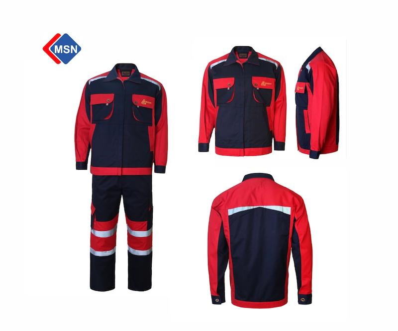 کاپشن شلوار حرفه ای با پارچه کتان زخیم مناسب جوشکاری و عایق برق کاری با بهترین دوخت 