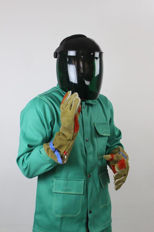 کاپشن شلوار و لباس کار تمام کتان 100% کتان شومر پاکستانی نسوز و ضد حرارت تا 450 درجه سانتی گراید حرفه ای ترین لباس برای تمامی صنایع کشور