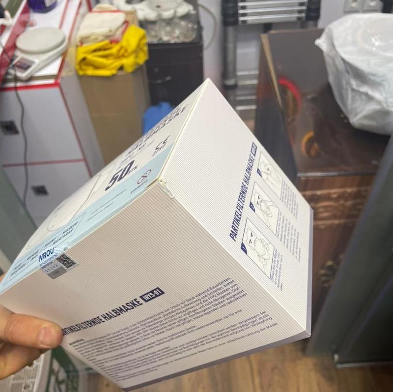 انتی ویروس ماسک KN95 لایه و ۲۰۰ عددی ۶ لایه استاندارد EN149 و CE اروپا با تاییدیه و بهترین کیفیت سبک ترین وزن با ۲ لایه ملت بلون 