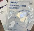 ماسک IVROU گردوغبار ضد آلودگی هوا ماسک تنفسی مدل KN95 دارای پنج لایه با مشخصات اس ام اس 30 گرم 25عددی