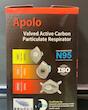 ماسک گردوغبار منسوجات بافتینه و اسپان باند بافتینه APOLO N95 8226 از جمله ماسک های سوپاپدار در کلاس سطح حفاظتی FFP2 جعبه ۱۲ عددی 