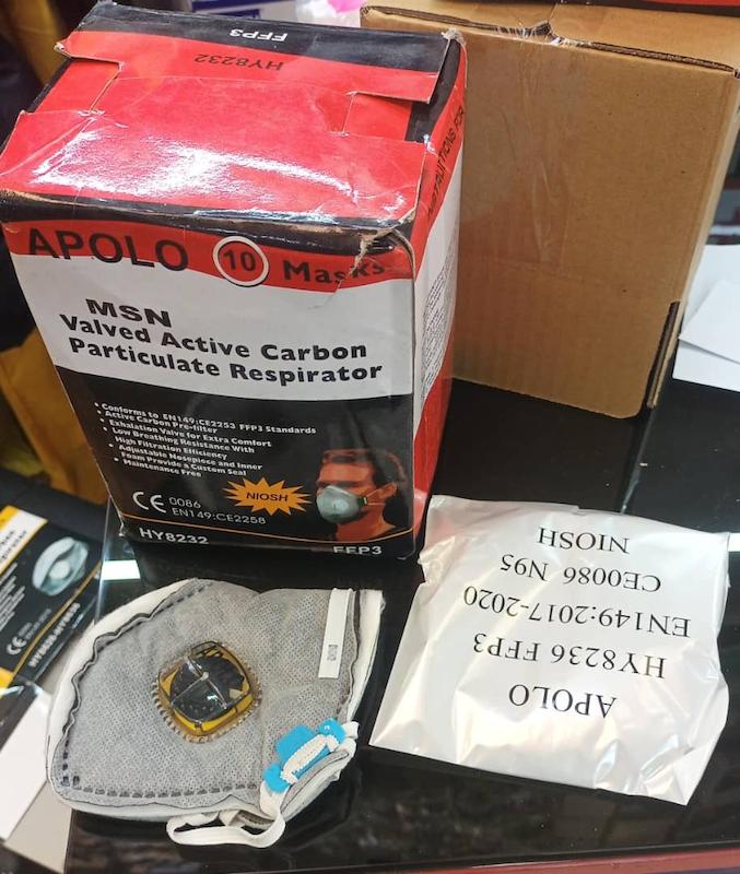 ماسک تنفسی APOLO 8236 ماسک آپولو  ۸۲۳۶سوپاپ شیشه ای سیلیکون رابر وارداتی   مخصوص آلودگی هوا و ضد ویروس انتی باکتریال ضد بخار قابل شستشو APOLO FFP3 HY 86 تنها نماینده انحصاری و مالک برند در خاور میانه شرکت پارسیان اوستام با استاندارد اروپا و امریکا 