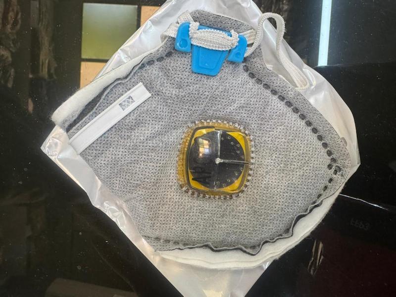 ماسک های تنفسس FFP3 APOLO 8236 ماسک گردوغبار ضد آلودگی هوا ماسک تنفسی مدل KN95 دارای پنج لایه با مشخصات اس ام اس 30 گرم،4 عددی 