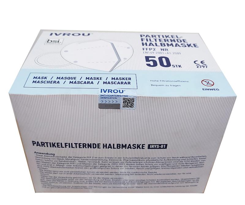 ماسک تنفسی مدل KN95 دارای پنج لایه با مشخصات اس ام اس 30 گرم،25 عددی