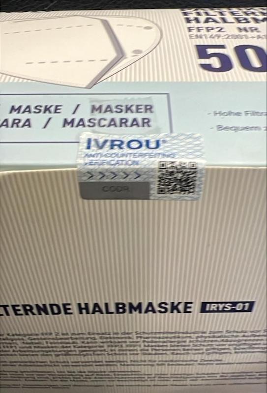 ماسک‎های KN95  و 20عددی هر پک حراج واقعی ماسک اروپایی ممکن است از پارچه‌ای سه لایه به نام  اس ام اس (SMS)  استفاده ‎شودجعبه 20 عددی 