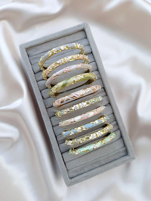 بنگل میناکاری طرح طلا 